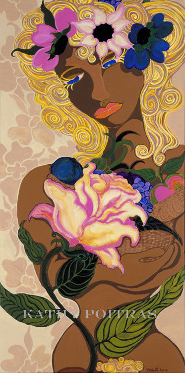 The Story Behind the painting "Woman" by Kathy Poitras