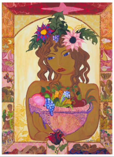 Ascending Harvest. Visionary Goddess Art