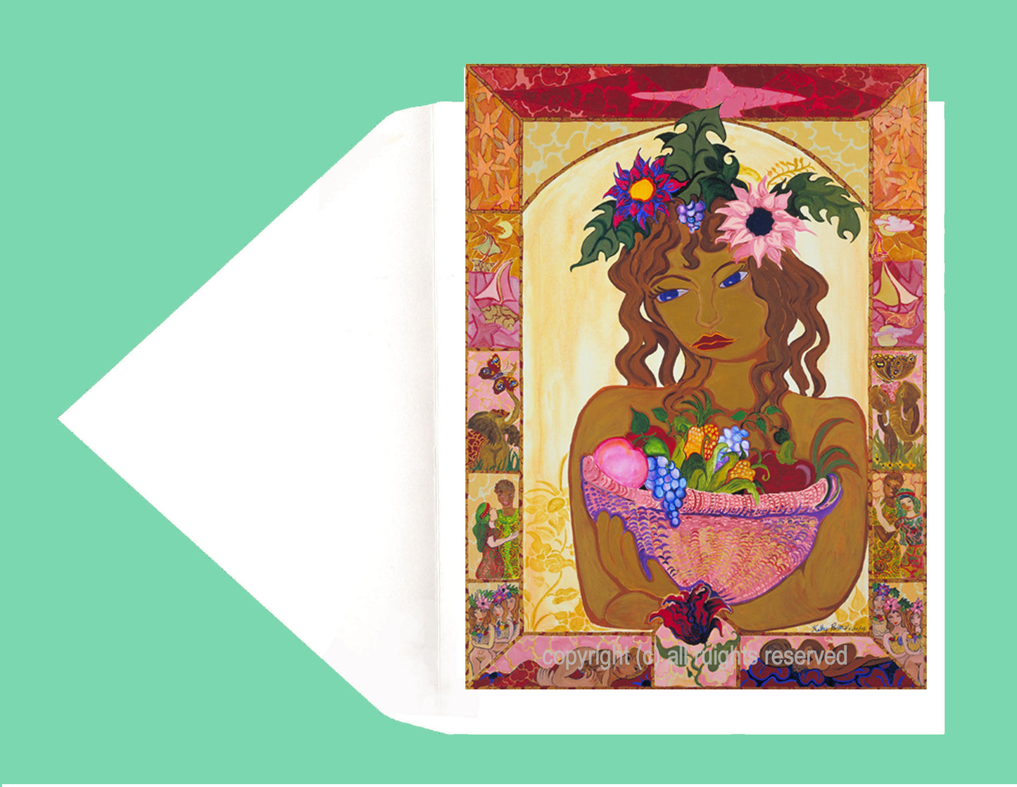Ascending Harvest. Bamboo Print.