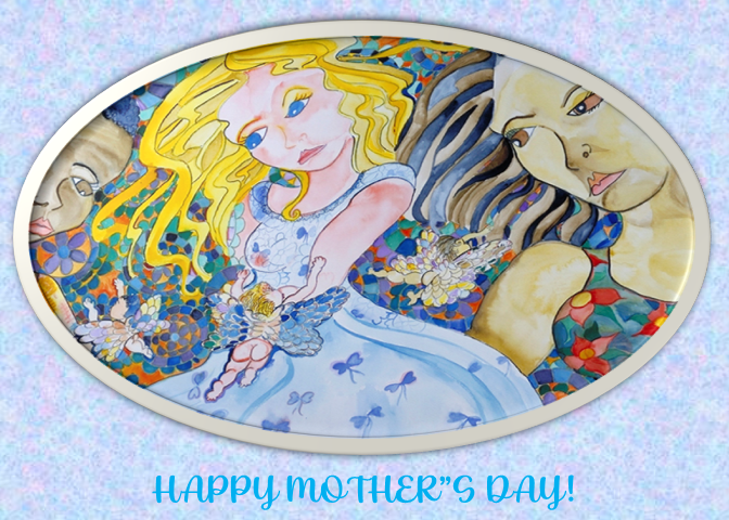 Mother’s Day Art Card – “Baby Fairies” by Kathy Poitras