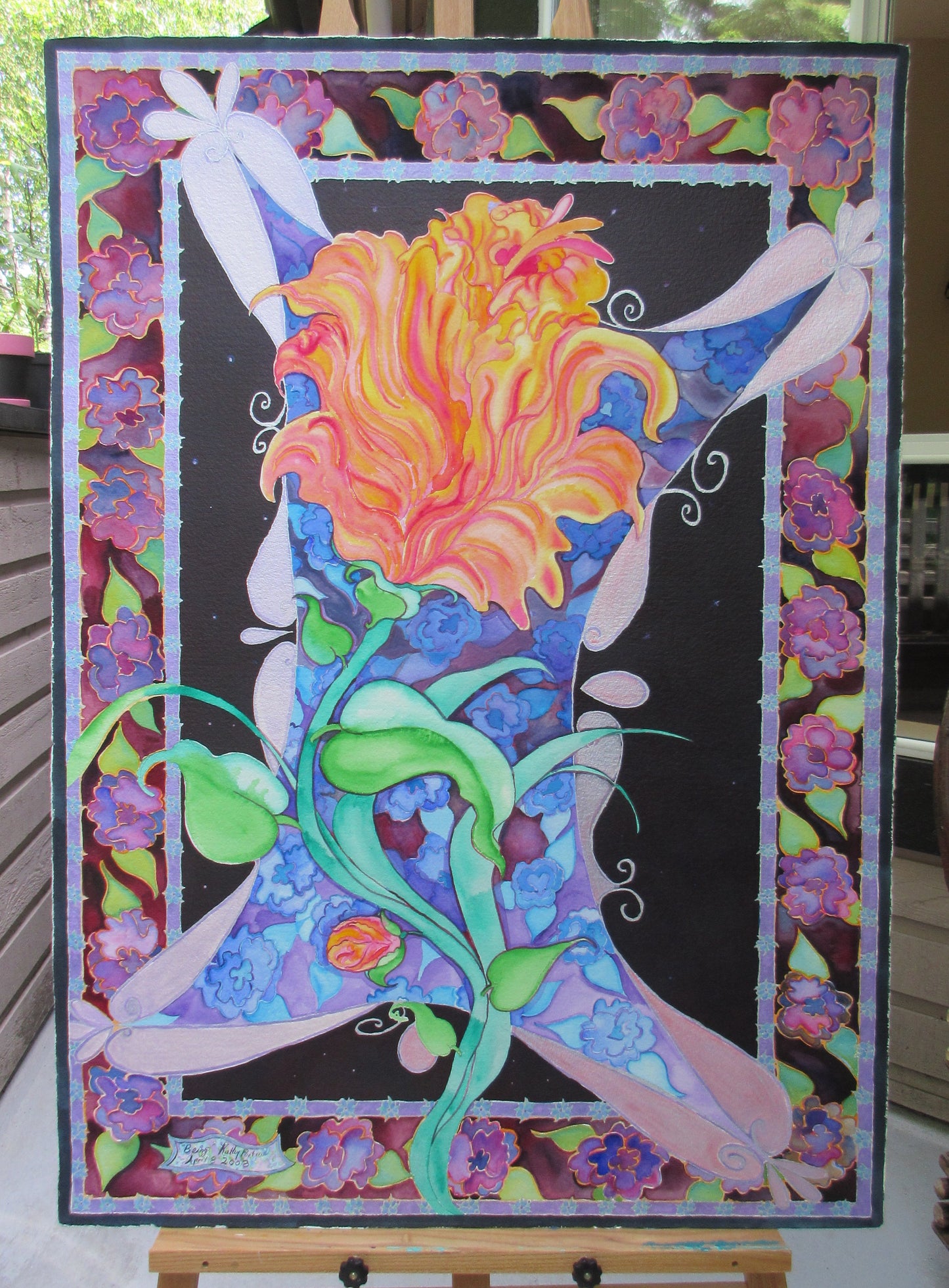 Being . A painting about boundless freedom.