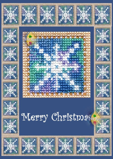 Kathy’s Cross-Stitched Snowflake Christmas Card — A Handmade Holiday Classic