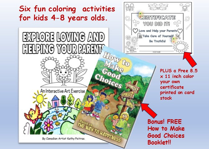 🎨Explore Loving and Helping Your Parents Through Art. Activity Book!