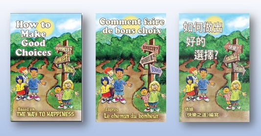 Our Free Gift to You. How to Make Good Choices Booklet for kids. English, French or Mandarin