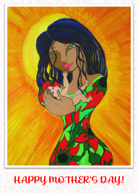 Mother’s Day Art Card – “Love Mom” by Kathy Poitras