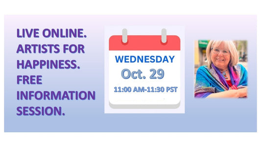 🎨 Free Live Online Information Session. Artists for Happiness Overview