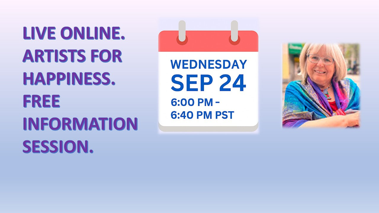 🎨 Free Live Online Information Session. Artists for Happiness Overview