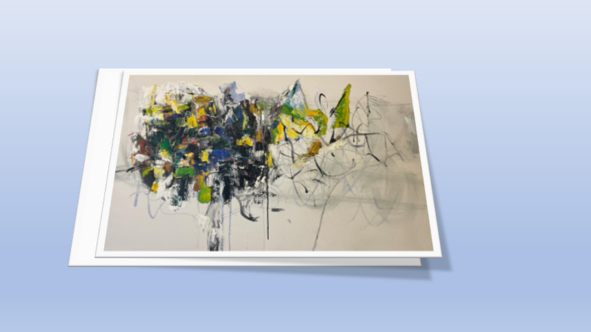 Where Does the Time Go? Abstract painting by artist Pamela Holl Hunt