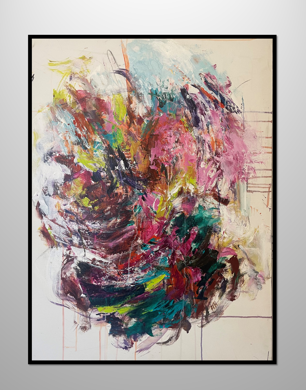 "Fandango" Abstract painting by Pamela Holl Hunt