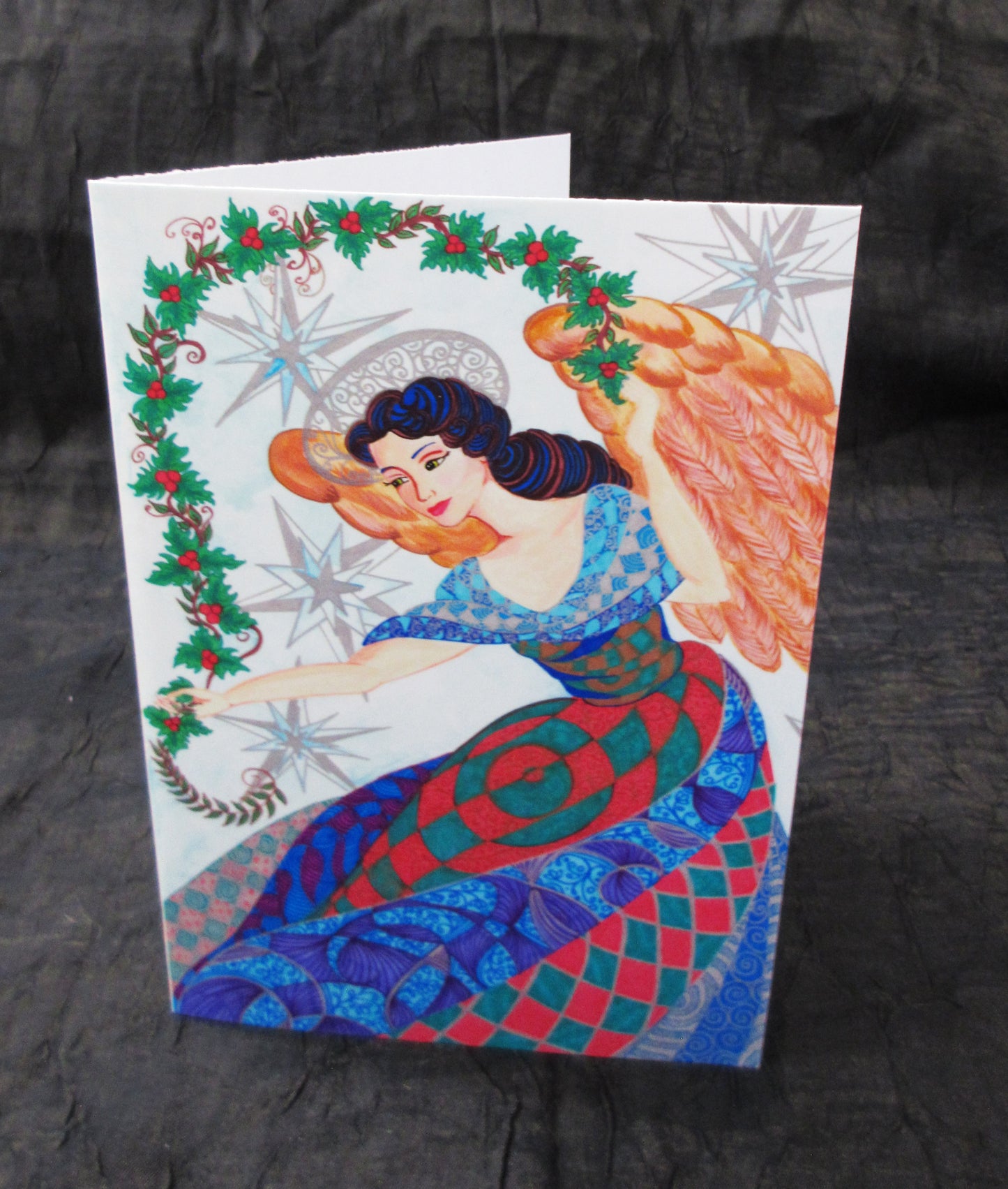 Priscilla's Angel and Garland Christmas Cards