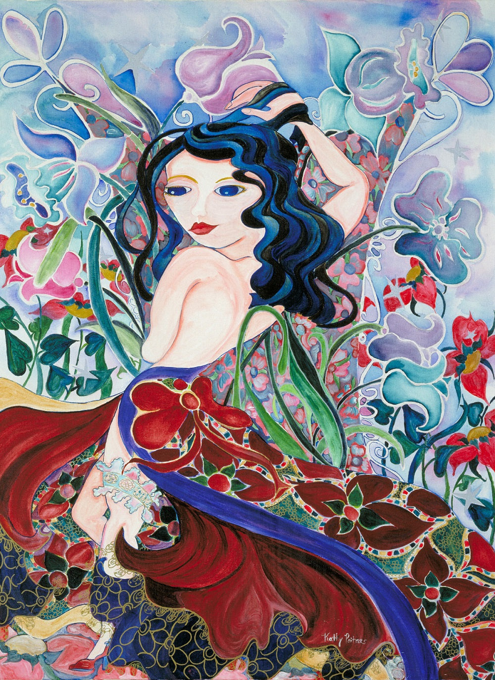 The story behind the painting " Angela' by artist Kathy Poitras