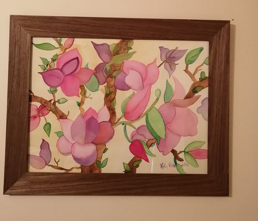 Testimonial painting purchase Magnolia Blossoms