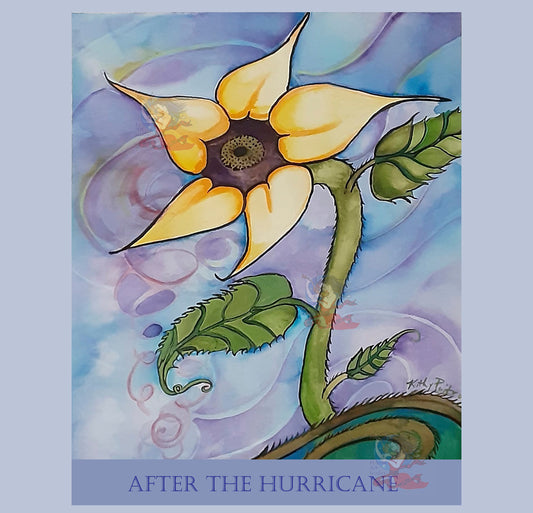 Hand Made Art Card After The Hurricane
