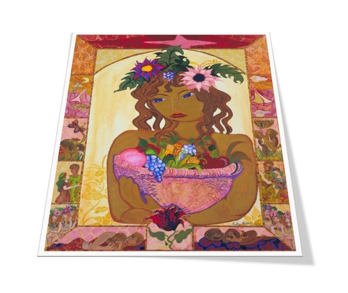 Ascending Harvest. Visionary Goddess Art