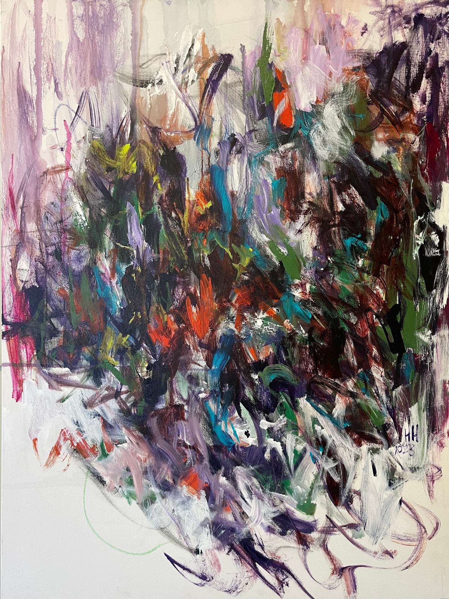 "Autumn" Abstract painting by Pamela Holl Hunt