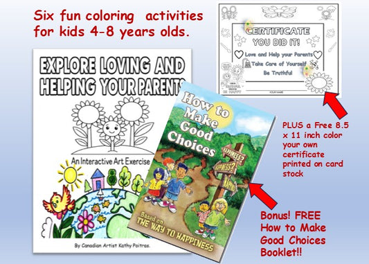 🎨Explore Loving and Helping Your Parents Through Art.  Activity Book!