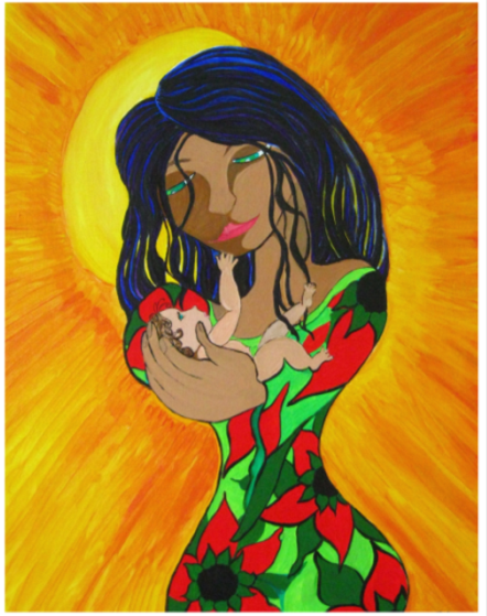 Mother’s Day Art Card – “Love Mom” by Kathy Poitras