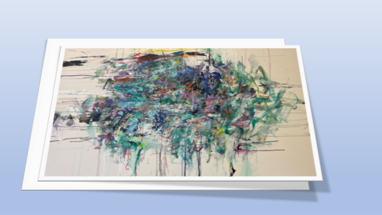 "Another World" abstract painting by Pamela Holl Hunt