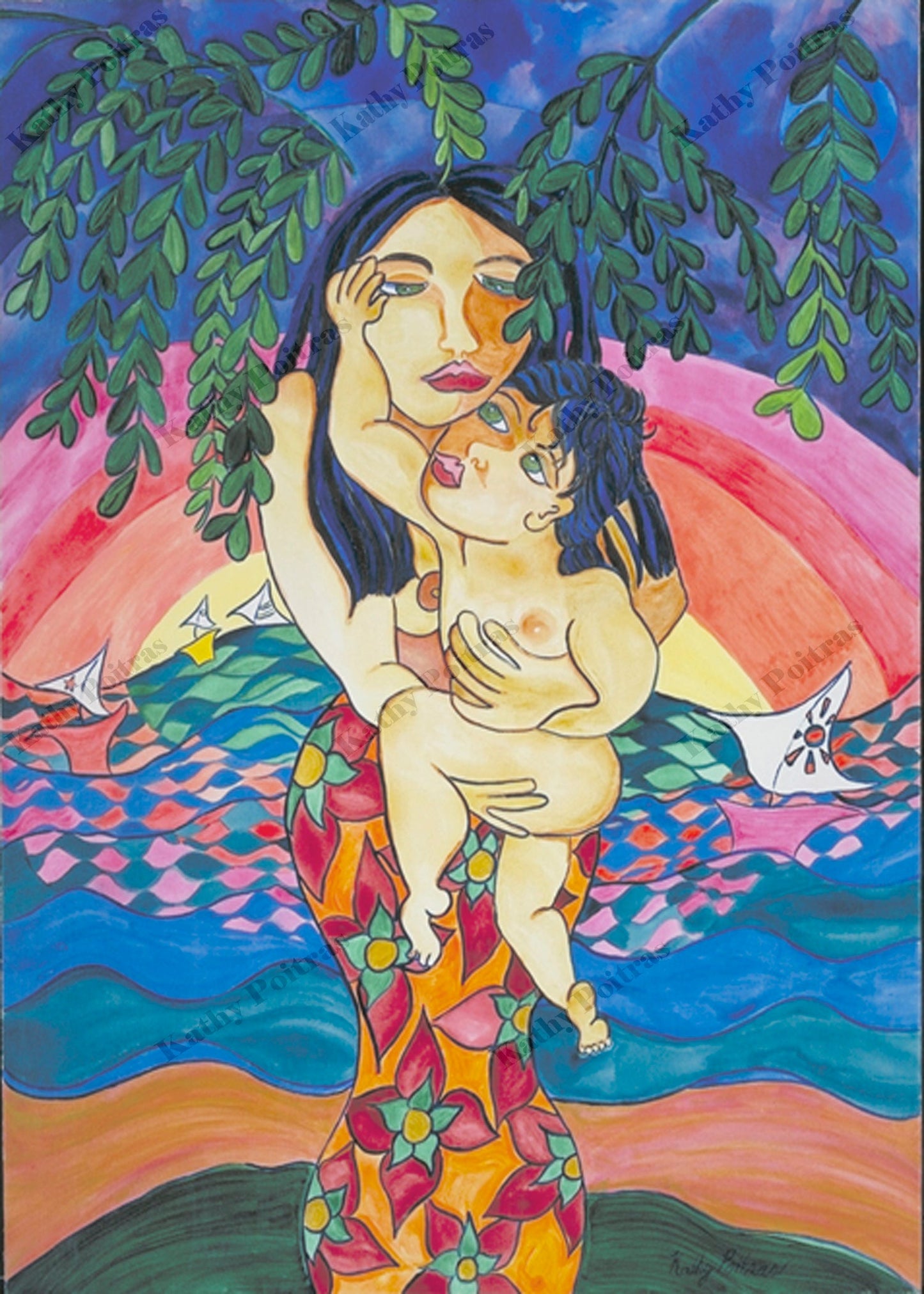 Mother’s Day Art Card – “Paradise” by Kathy Poitras