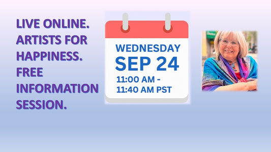 🎨 Free Live Online Information Session. Artists for Happiness Overview