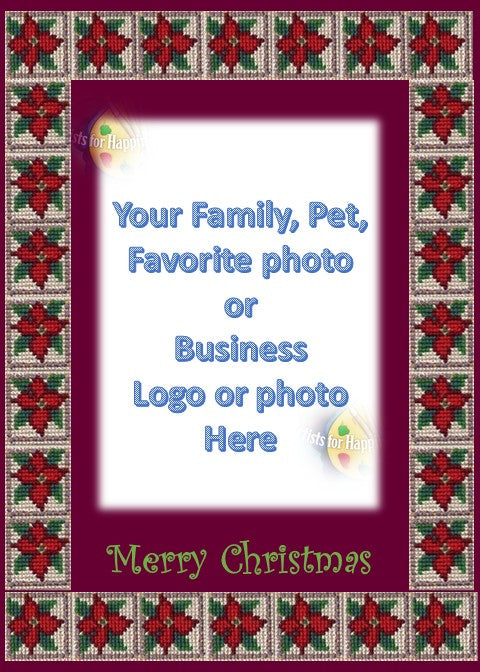 Customizable Christmas Card – Add Your Photo, Pet, or Logo
