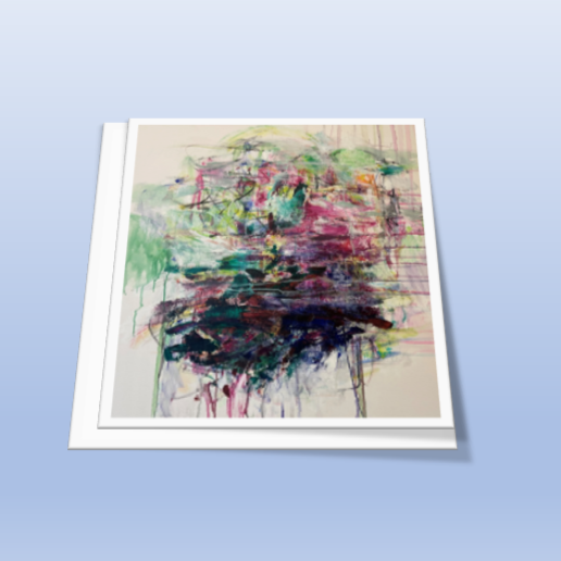 Far Horizon. Abstract painting on gallery canvas by Pamela Holl Hunt