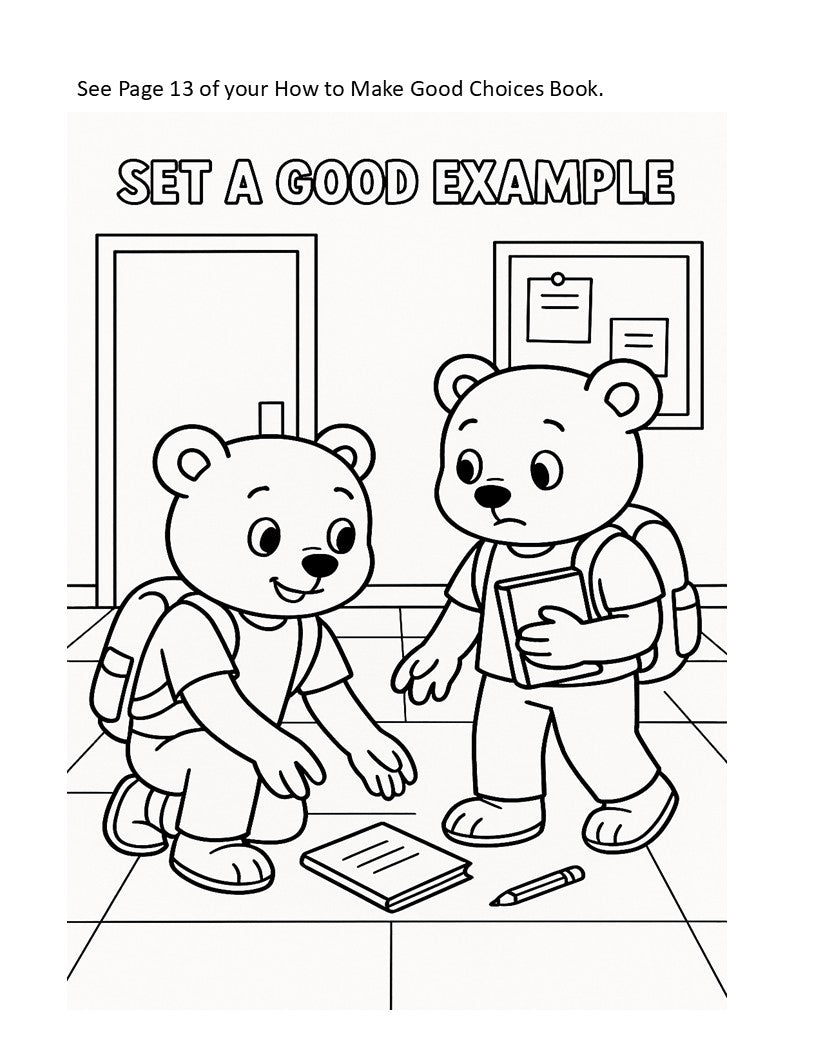 Free Coloring Pages for Set A good Example Day