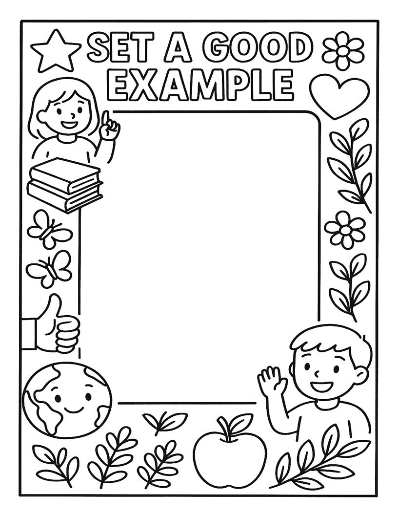 Free Coloring Pages for Set A good Example Day