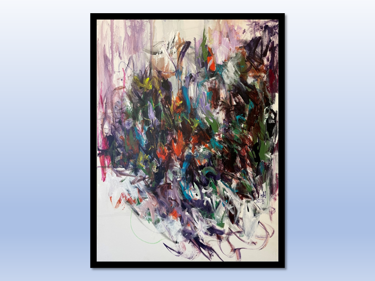 "Autumn" Abstract painting by Pamela Holl Hunt