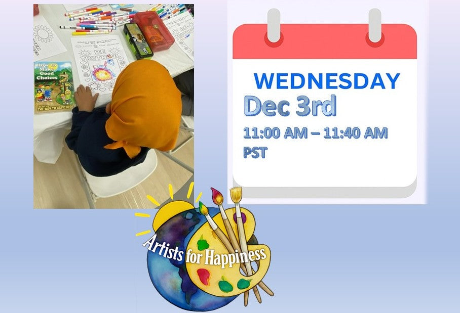 🎨 Free Live Online Information Session. Artists for Happiness Overview