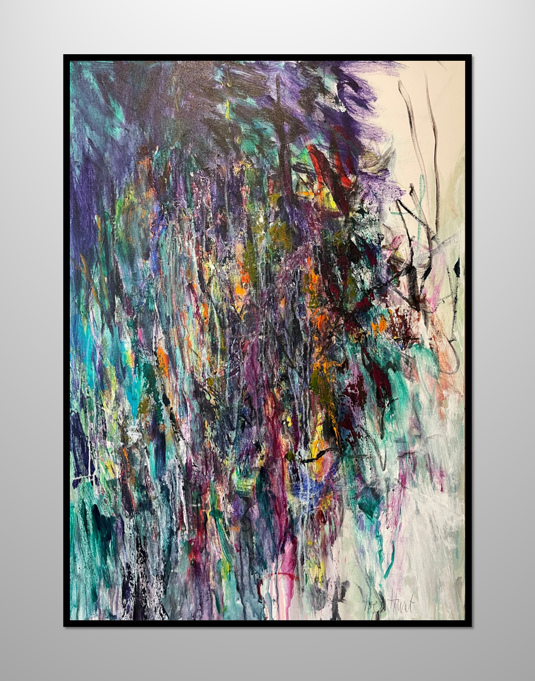 "Magic Tree" Abstract painting by Pamela Holl Hunt