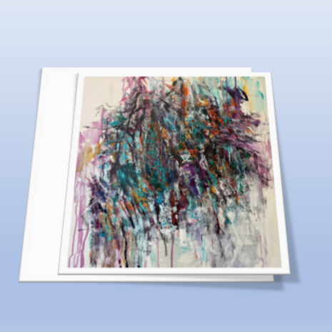 "Long Time Coming" Abstract painting by Pamela Holl Hunt