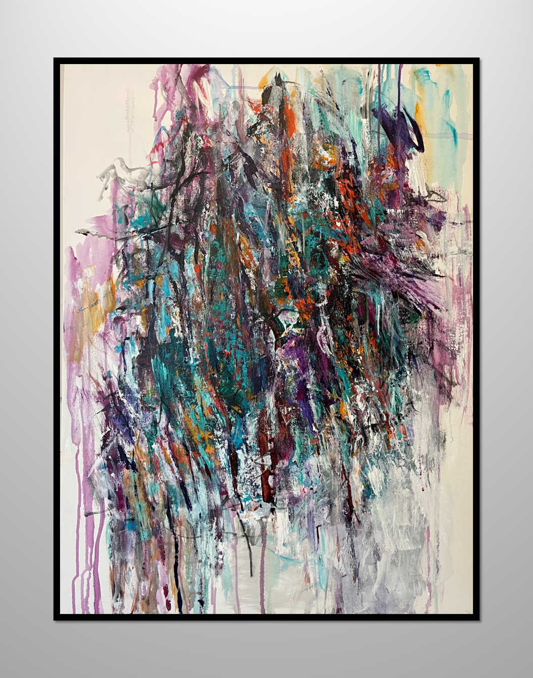 "Long Time Coming" Abstract painting by Pamela Holl Hunt
