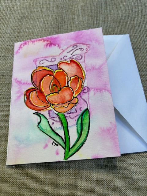 Watercolor Flower Art Cards.  Each one is an original painting.