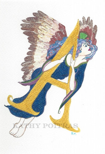 A is for Angel, inspired by Christmas