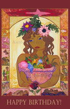 Printable formatted digital art card  of the painting "Ascending Harvest"