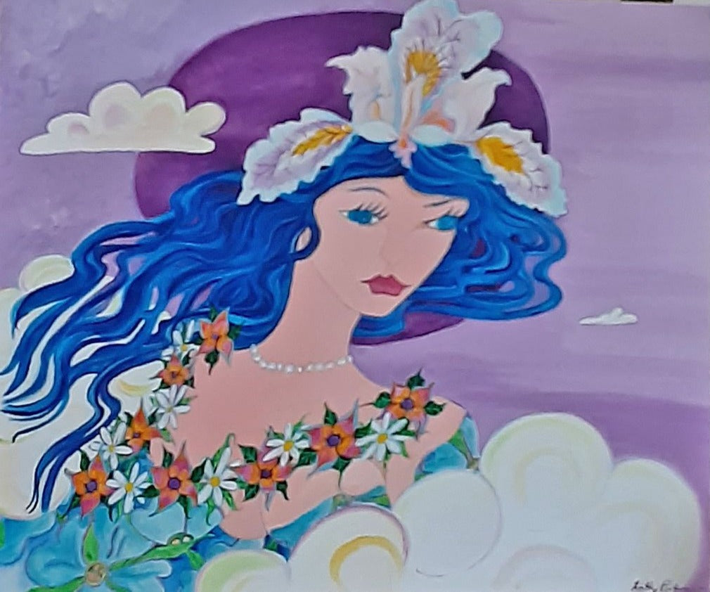 Orchid Princess. Acrylic Painting